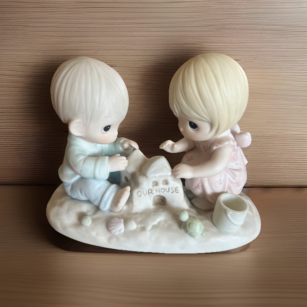 Precious Moments Figurine God Bless Our Home